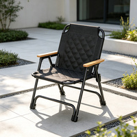 Chaise de camping pliable portable au design moderne en alliage d'aluminium léger pour pique-nique en plein air, plage, voyage, randonnée, mobilier d'extérieur