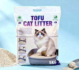 Hochwertige Biologisch Abbaubare Sojabohnen-Tofu-Katzenstreu mit Natürlicher Geruchskontrolle Umweltfreundliche Spülbare Klumpende Formel - Product Image 3