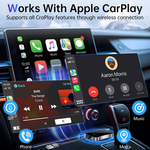 New Android có dây tốc độ xe chơi không dây Dongle anh 5.8GHz Wifi Android Auto <span class=keywords><strong>Navigation</strong></span> Carplay Adapter Đối với Apple iOS 10 - Product Image 4