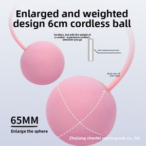 <span class=keywords><strong>Corde</strong></span> à sauter sans fil Duckbill avec balle lestée, double usage, professionnelle, pour fitness, balle épaissie pour brûler les graisses, tendance sportive - Product Image 4