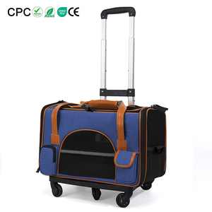 Nouveau Sac de Transport <span class=keywords><strong>pour</strong></span> Animaux 2026 avec Roues Détachables, Homologué Avion, Pliable, <span class=keywords><strong>pour</strong></span> Chats et Chiens, avec Poignée Télescopique et Bandoulière - Product Image 1