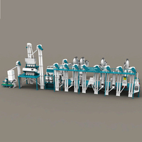 50TPD 2 tonnes par heure ensemble complet automatique moulin à riz moulin à riz machines