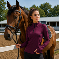 Haut d'équitation à Compression pour femmes, top à manches longues, nouveau, livraison directe de l'usine, mode 2020