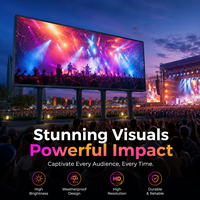 Écran LED couleur plein format pour extérieur HDR10+ IP65 étanche 5000CD haute luminosité Panneau publicitaire numérique pour extérieur