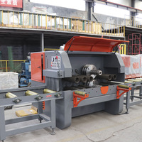Scie à panneaux verticale à double broche et lames multiples, machine de découpe robuste pour le traitement du bois