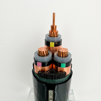 Kabel Listrik Tembaga Anti Api Isolasi XLPE Selubung PVC MV 3 Inti 120mm Guda ZR-YJV-2 8.7/15KV Bawah Tanah