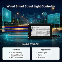 Contrôleur d'éclairage intelligent double mode CTNL501 PLC LoRaMesh SWIOTT CTNL501 IP66 étanche pour l'éclairage des tunnels autoroutiers