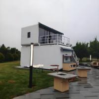 Maisons conteneurs de luxe de haute qualité, 2 chambres, design moderne, préfabriquées, mobiles, économiques, pour usage bureau, hôtel ou cabane.