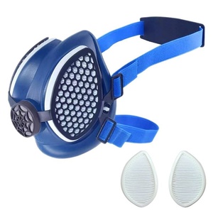 Respirateur demi-<span class=keywords><strong>masque</strong></span> en silicone anti-poussière, protection industrielle, <span class=keywords><strong>masque</strong></span> de sécurité réutilisable pour le soudage, le meulage, la peinture, le polissage - Product Image 1