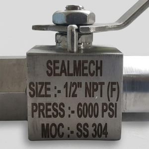 Válvula de Bola Industrial de Acero al Carbono, Rosca Hembra NPT de 1/2 Pulgada, 650 PSI, Válvula de Accionamiento por Palanca - Product Image 2