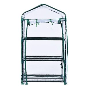 <span class=keywords><strong>Serre</strong></span> miniature à 3 couches en PE et tuyaux de fer, <span class=keywords><strong>pot</strong></span> de plante décoratif, <span class=keywords><strong>serre</strong></span> isolée et imperméable pour plantes succulentes, abri hivernal chaud - Product Image 4