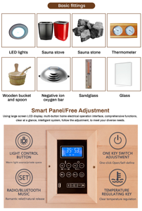 Giá rẻ ngoài trời tắm hơi tuyết tùng đỏ 3 người hồng ngoại phòng tắm hơi Nhà cung cấp - Product Image 6