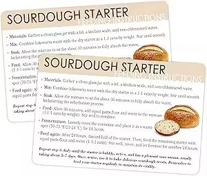 200 étiquettes pour levain de 2 pouces, autocollants d'instructions d'entretien du pain au levain pour produits de boulangerie, cadeau pour boulangers - Product Image 3
