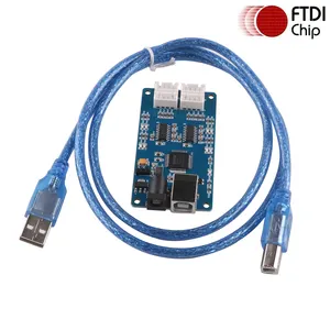 USB Serial Cable RS232 Multiplex Ways 4 Ports Channels Converter Board Module Communication Adapter Dupont Header 4 Pins 4P