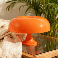 Lampe de table décorative en forme de champignon danois, minimaliste, à intensité variable, rechargeable, veilleuse pour chambre à coucher, bureau, maison d'hôtes, décoration d'ambiance