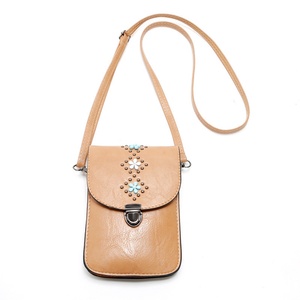 Hot Sell Boshiho <b>Ladies</b> Small Rivet Crossbody Purse Bag with Credit Card Slots Cell Phone Pouch <b>Wallet</b> Purse Shoulder Bag - Product Image 2