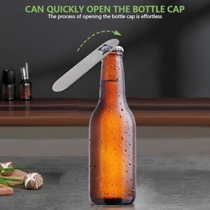 Ouvre-bouteille plat en acier inoxydable robuste, ouvre-bière professionnel pour les barmans, les bars à domicile, outils, compatible lave-vaisselle, lame de bar - Product Image 3