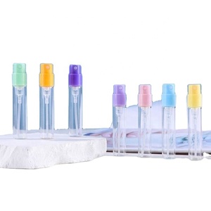 Luxury Portable Mini Spray <b>Bottles</b> 2ml Empty <b>Sample</b> Glass Vials in Pink Yellow Green Purple Blue for <b>Perfume</b> - Product Image 2