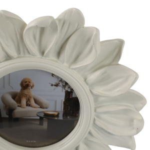 Round Sunflower Photo <b>Frame</b> 4x4 In Decorative <b>Wall</b> Tabletop Display Chic <b>Design</b> - Product Image 6