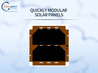 Panel Surya GaAs Triple Junction Kelas Luar Angkasa, Sel Surya Modular Ringan Efisiensi Tinggi Khusus untuk Satelit UAV