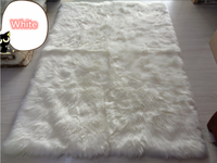 Tapis de prière moderne pour la maison, en fausse laine à poils longs, avec envers en daim, tapis doux pour mosquée musulmane