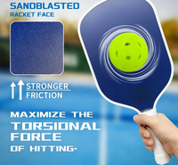Raquette de pickleball Honolulu J2CR Hot Press 5ème génération avec noyau en mousse CFC en fibre de carbone