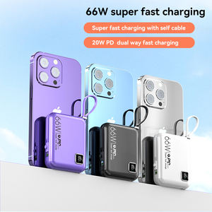 2023 venta al por mayor promocional Mini estación de energía portátil ultradelgada 10000 Mah Pd Cable para <span class=keywords><strong>Iphone</strong></span> carga al aire libre para teléfonos celulares - Product Image 4