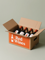 Boîte à vin de carton d'expédition de carton ondulé fort recyclable d'impression colorée avec des diviseurs pour le transport