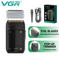 Rasoir électrique VGR V-353, tondeuse à cheveux professionnelle, rasoirs rechargeables, tondeuse à barbe portable, mini rasoir à cheveux pour hommes