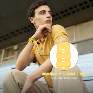 Compatible avec <span class=keywords><strong>Amazfit</strong></span> GTR 4/3 Pro Bip <span class=keywords><strong>5</strong></span> GTR 47mm Smart <span class=keywords><strong>Band</strong></span>, bracelet de sport en silicone de 22 mm, confortable et ajustement parfait. - Product Image 3