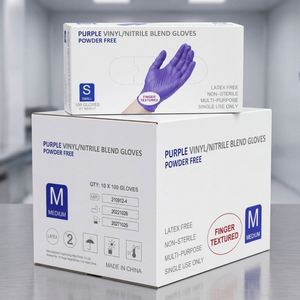 Gants de travail noirs en nitrile synthétique de qualité alimentaire, jetables, avec logo personnalisé, pour la cuisine, la cuisson, le nettoyage et le tatouage - Product Image 4
