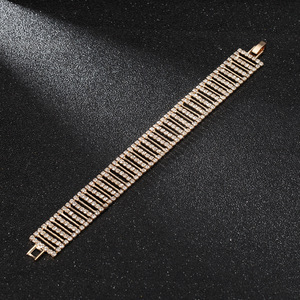 Pulsera Elástica de Diamantes de Una Sola Hilera, Estilo Europeo y Americano, para Estudiantes, Linda Pulsera de Cristal, Pulsera Económica para Hermanas - Product Image 5