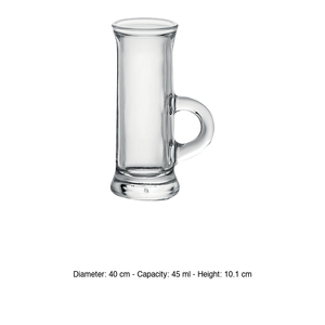 Verre à vodka Polo 4,5 cl avec poignée transparente H 10,1 cm Ø 4 cm Pasabahce - Product Image 3
