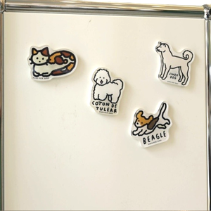 Ins Style 2025 Refrigerator Home Decorative Magnetic Stickers Cute Creative Acrylic <b>Sticky</b> <b>Notes</b> Fridge - Product Image 4