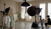 Set lampu Streaming langsung, cahaya LED Video 1*300W 4*200W 2700-6500K dengan kotak lembut dan dudukan Tripod untuk Streaming pakaian