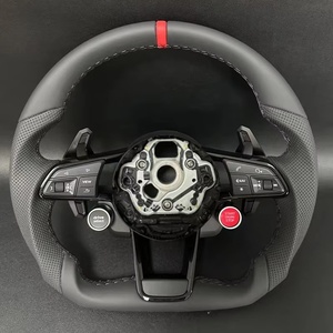 Volant en cuir Alcantara complet avec bouton de démarrage <span class=keywords><strong>S</strong></span>-<span class=keywords><strong>Line</strong></span> pour Audi R8 TTRS C6 C7 S7 S4 A4 B8 RS3 SQ5 S5 B9 A6 C8 <span class=keywords><strong>A3</strong></span> - Product Image 6