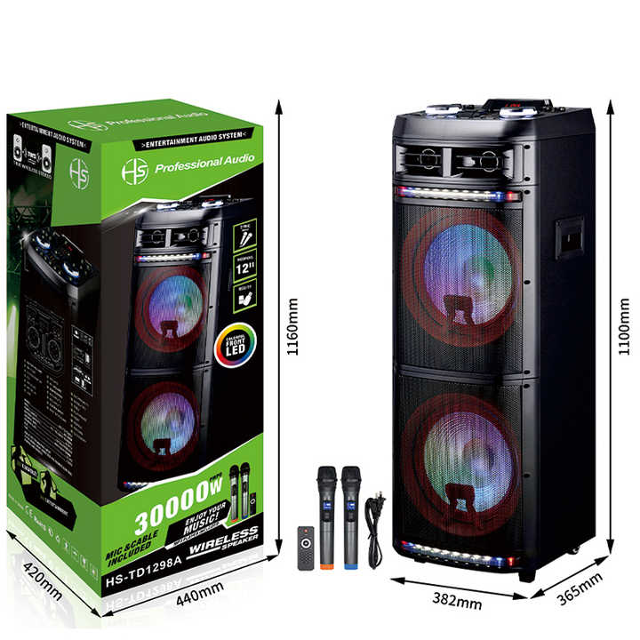 HEEBUKE Karaoke Portatile Con 2 Microfoni - Altoparlante Bluetooth Per Feste - Foto 7