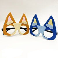 Vente en gros Blueys et bingo famille accessoire dessin animé paillettes Blueys chien oreilles bandeaux avec lunettes pour enfants fête Cosplay