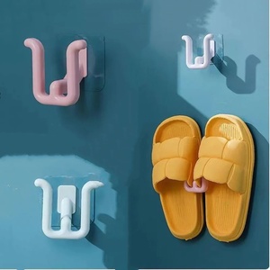 Wholesale Self-adhesive Bathroom Slipper <b>Rack</b> Simple Hook Toilet Drainage <b>Wall</b> <b>Mounted</b> Bedroom Storage <b>Shoe</b> Drying - Product Image 1