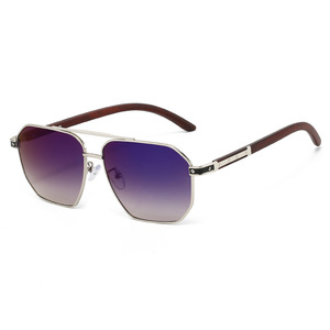 Lunettes de soleil de luxe unisexes, nouvelle collection, monture carrée classique rétro, verres PC UV400 de haute qualité, vente en gros personnalisée - Product Image 1