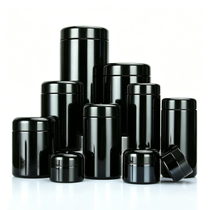 Bocaux en verre anti-odeur en gros 3oz/4oz/100ml à large ouverture, noirs, anti-UV, violet, impression personnalisée pour salades, bonbons, herbes et fleurs - Product Image 6