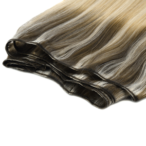 K.SWIGS Mèches de cheveux humains lisses T8-24 P60 100% vierges Remy, cuticules alignées, douces et sans couture, pour usage quotidien ou pour les soirées, trame nouée à la main - Product Image 2