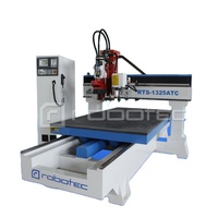 Machine de gravure et de découpe CNC 1325 Auto ATC Wood 8 avec changeur d'outils