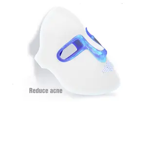 LED Face Mask 3 Colors LED Facial Skin Care Mask Red Light Therapy Facial Mask LED Lights for Facial at Home