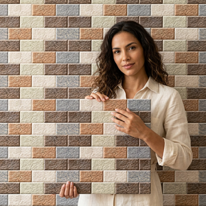 High Quality 250x375mm Digital Glossy <b>Elevation</b> Ceramic Wall <b>Tiles</b> 10x15 Modern <b>Design</b> Cheap Price for Outdoor Hall Mall-Matte - Product Image 1