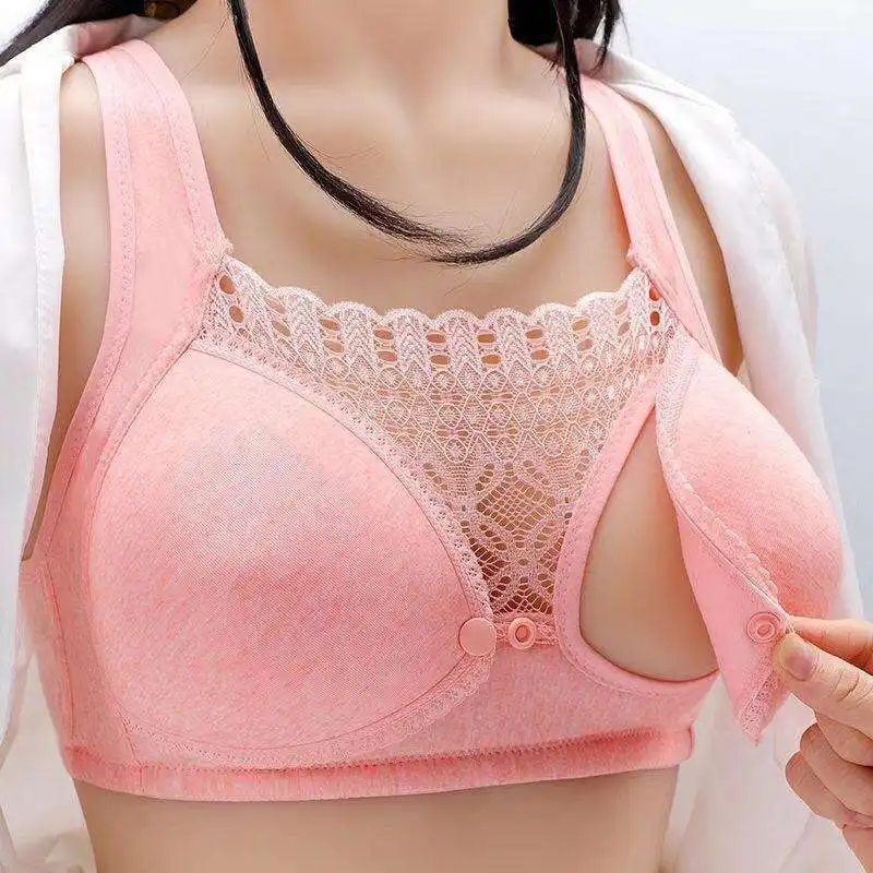 023 New Breastfeeding Bras Maternity Nursing Bra Cotton Sleep Bra for Pregnant Women Pregnancy Underwear