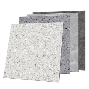 Piastrelle per moquette vinile di lusso durevole utilizzando adesivo per pavimenti in piastrelle marmorizzate in Pvc impermeabile