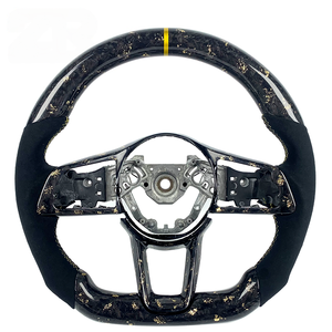 Accessoires intérieurs automobiles Volant sport en cuir véritable et fibre de carbone forgée adapté aux <span class=keywords><strong>Nissan</strong></span> 400z 370z <span class=keywords><strong>350z</strong></span> - Product Image 2
