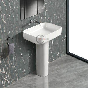 Lavabo de Columna Mini de Diseño Moderno y Alta Calidad, con un Solo Orificio, para Apartamentos Pequeños - Product Image 1