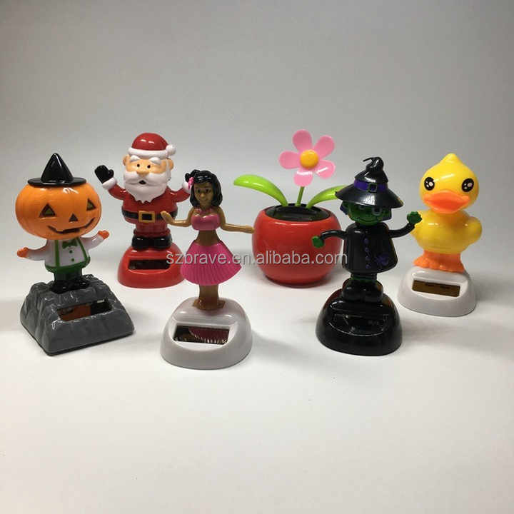 Rudolph Solar Bobblehead - Christmas Decor Figurine With Nodding Head Motion